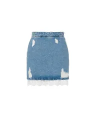 Gonne casual donna - gonna denim 13.5 oz - azzurro