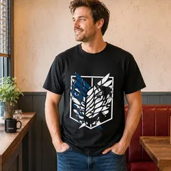 Levi Ackerman Attack on Titan Anime T Shirt, 0809 Manga Casual Streetwear, Unisex Short Sleeve Graphic Tee for Fans