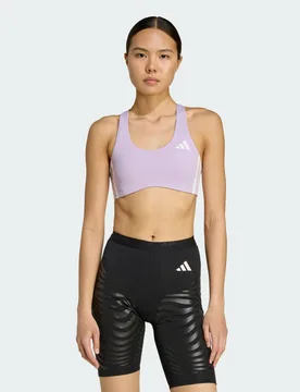 Reggiseno sportivo adizero Run Medium Support L (A-B) Powder Plum - Adidas - FashionsVida