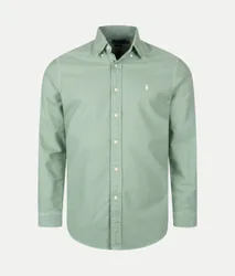 Polo Custom-Fit Oxford-Hemd Grün L