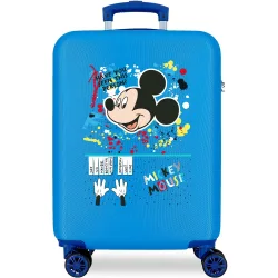 Maleta de cabina 55cm mickey colour mayhem abs con capacidad de 41,8l