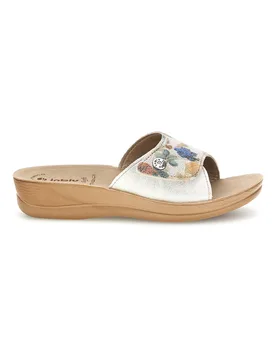 Ciabatte Beige Floreali 68 VR 40 - Inblu - FashionsVida