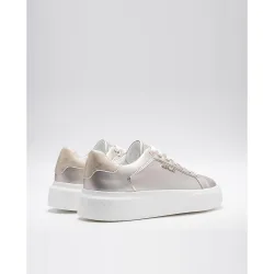 Zapatillas básicas de mujer de piel con cordones