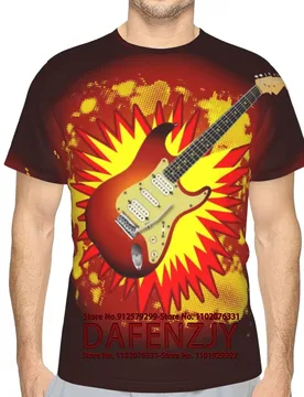 Mens 3D Print T Shirt Funny Guitar Cool Graphic Tees for Men - Aliexpress - FashionsVida