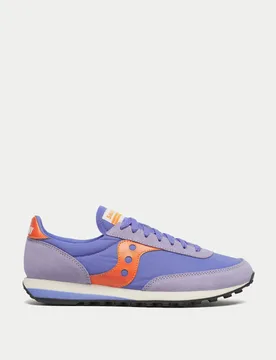 Trainer 80 Leather Trainers Purple Mix female - Saucony - FashionsVida