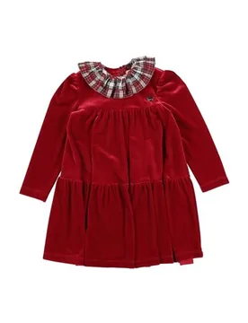 Vestido para niña Chica Rojo 3 Chica - Monnalisa - FashionsVida