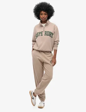 Superdry Damen Grau Athletic Essentials Boyfriend-Jogginghosen, Größe: 44 - 64.99 - FashionsVida