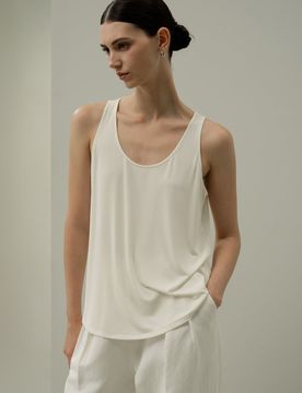 Débardeur Jersey Silk Breeze Blanc XL - Léger, Respirant et Élégant