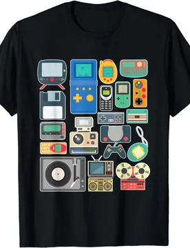 S 90s Retro Vintage Classic Arcade Video Game Aesthetic T-Shirt Men Streetwear Clothing Hombre - Aliexpress - FashionsVida