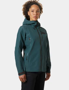 Women's Odin 9 Worlds 3.0 Shell Jacket Green XS - Dark Creek Green - Female - Helly Hansen - FashionsVida