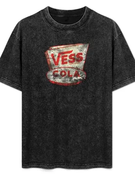 VESS COLA — 1940S LOGO (DISTRESSED) T-Shirt Fashion Casual Short Sleeve Top - Aliexpress - FashionsVida