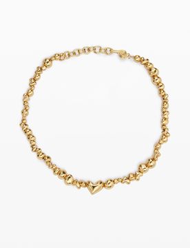 Pendentif cœurs plaqué or Zalio, U