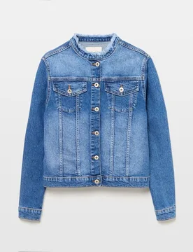 Cazadora denim lisa de mujer - Southern Cotton - FashionsVida