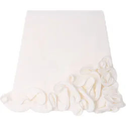 Falda corta de punto con estampado floral