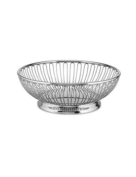 Cesta de alambre redonda de acero inoxidable de 20 cm plata - Alessi - FashionsVida