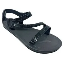 Flache Sandalen Stranddame Alena Negro 36;37;38;39;40;41