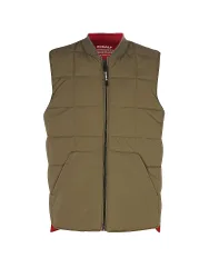 Steppgilet dunkelrot XL herren