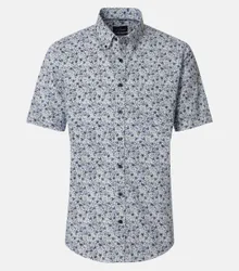Kurzarmhemd mit Allover-Print Mehrfarbig 3XL