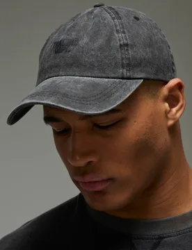 Herren Trainingsabteilung Gewaschene Kappe Black - boohooMAN - FashionsVida