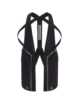 Nylon Vest with Zip Pockets and Cotton Straps