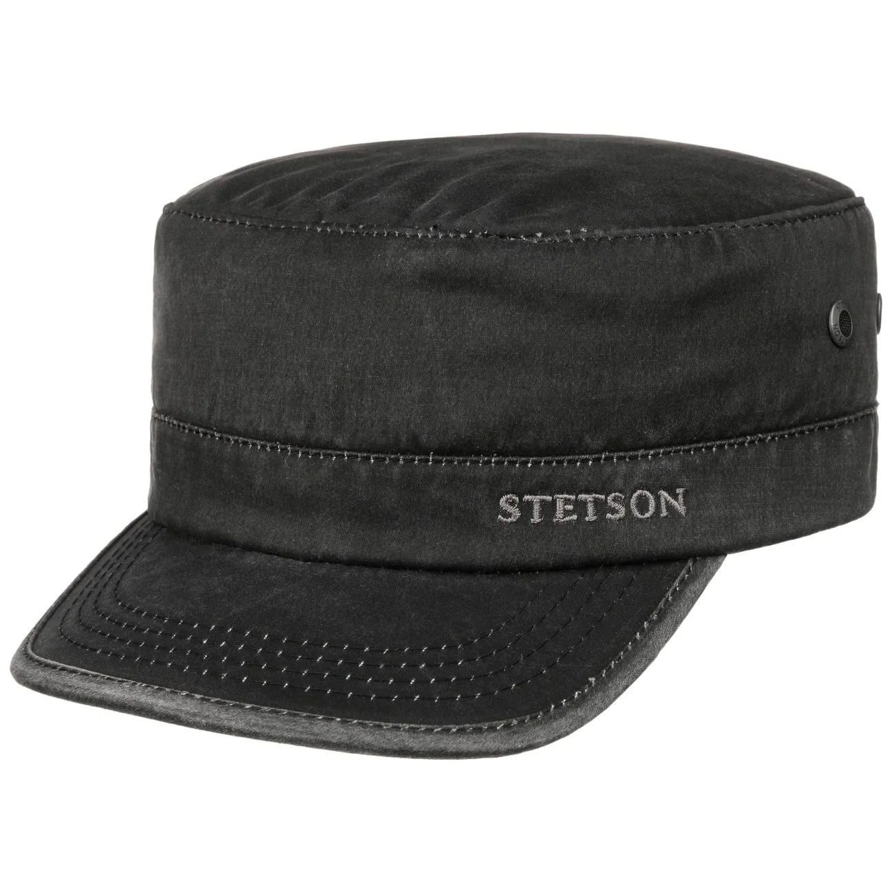 Datto Winter Army Cap by - black - Unisex - Size: M (56-57 cm) - Stetson - FashionsVida