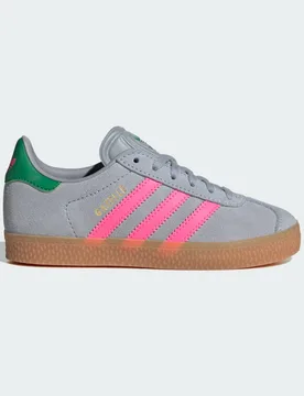 Scarpe Gazelle 28 1/2 Halo Silver / Lucid Pink / Green - Adidas - FashionsVida