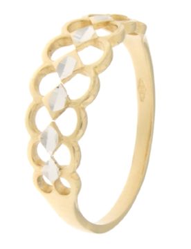 Anello Donna Oro Giallo Bianco GL100933