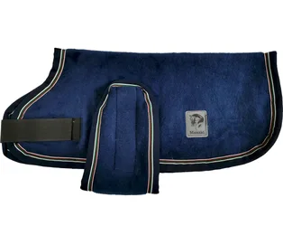Manski Dralon Hundedecke, navy-rot-grün 35
