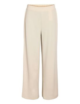 Stoffhose - NMBOB HW ELASTIC WIDE PANT JRS NOOS - XS bis S - für Damen - Größe XS - beige - Frauen - female