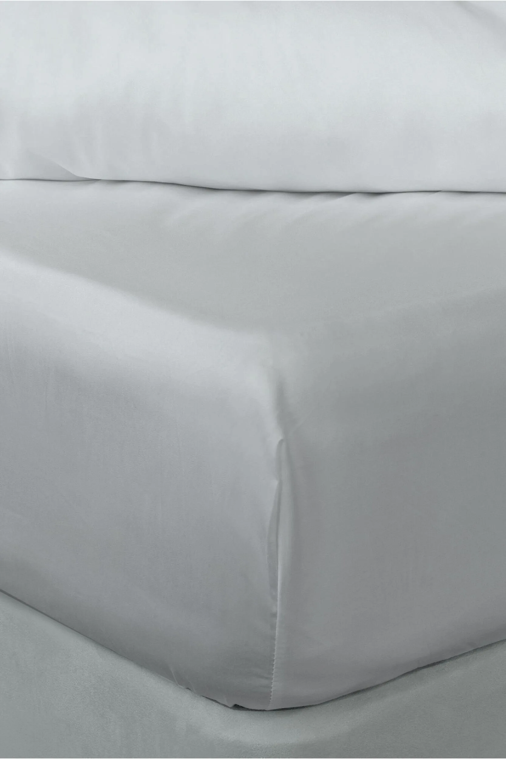 Thread Count Bamboo Fitted Sheet Platinum Single - Grey - Size: Single - Lazy Panda - FashionsVida