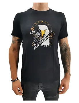 Flying T-shirt à Manches Courtes 12th Black / Gold 2XS