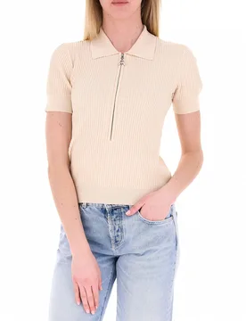 T-shirt a costine CREMA 0 - Patrizia pepe - FashionsVida