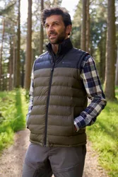 Seasons Mens Padded Gilet - Green