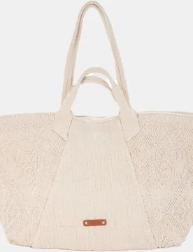 Bolsa de playa de algodón bordada - Abbacino - FashionsVida