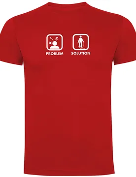 T-shirt à Manches Courtes Problem Solution Train Red M - Kruskis - FashionsVida