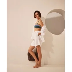 Énfasis - Top de bikini rayas