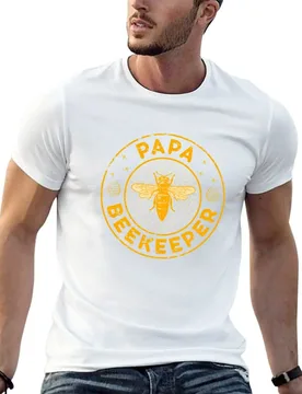 Papa Beekeeper, Bee Whisperer Distressed Retro Style Design T-Shirt anime t shirts oversize printed t shirts for man T-Shirt - Aliexpress - FashionsVida