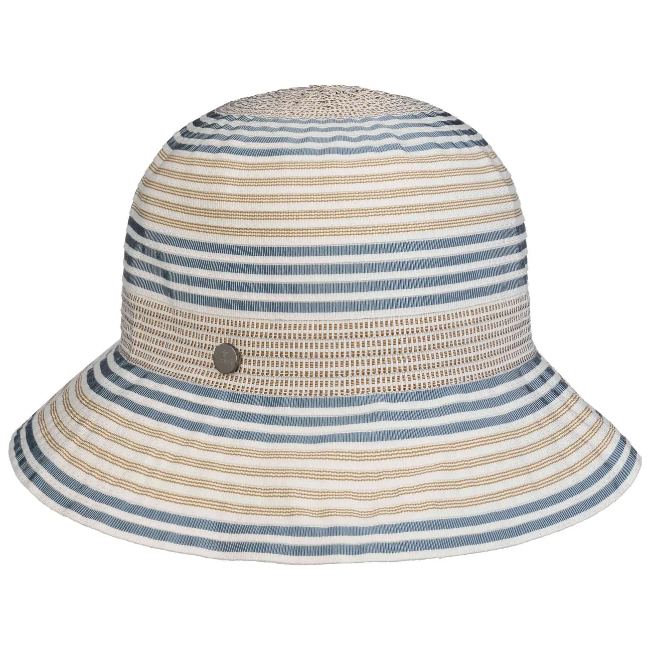 Summertime Stripes Braided Hat by - blue - Damen - Size: One Size - Lierys - FashionsVida