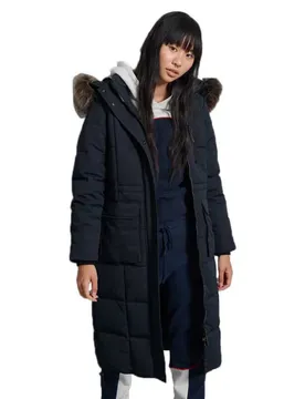 Veste Longline Faux Fur Everest Eclipse Navy XS