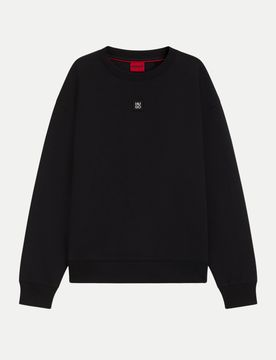 HUGO Sweatshirt Dettil Schwarz M