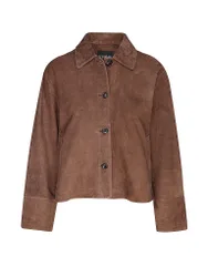 Veste en cuir ELAINE marron 44