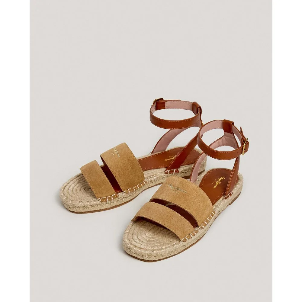 Sandalias de mujer planas de yute - Pepe Jeans - FashionsVida
