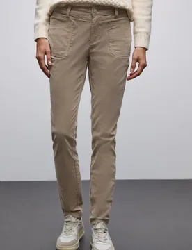 Cordhose im Casual Fit female Beige - Street One - FashionsVida