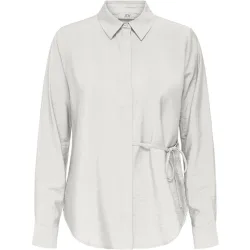 Camisa de mujer manga larga y cuello clásico