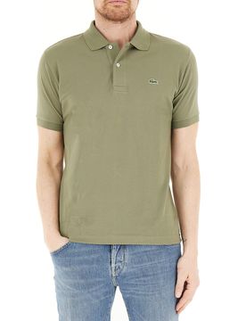 Polo in cotone VERDE MILITARE 8