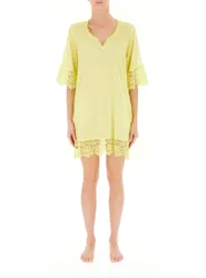 Copricostume in cotone GIALLO L