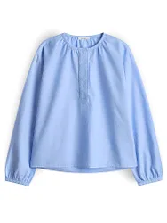 Hemdbluse FIMOMA azul claro 44