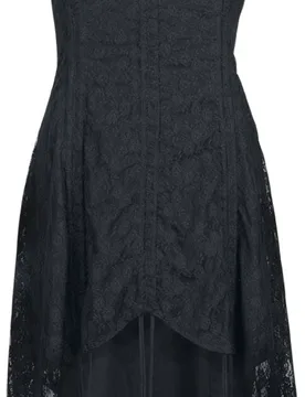 Gothic Kleid knielang - Nala Dress - M bis 3XL - für Damen - Größe XXL - schwarz - Frauen - female - Vixxsin - FashionsVida