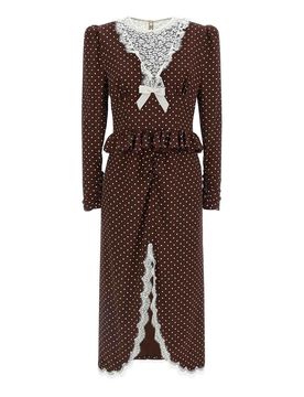 Alessandra Rich Vestito midi a pois