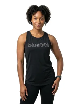 Maglietta Senza Maniche Slim Racerback Black - Blueball Sport - FashionsVida